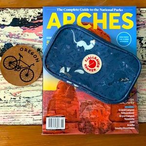 Fjallraven Kanken Art Animal Print Blue Travel Wallet